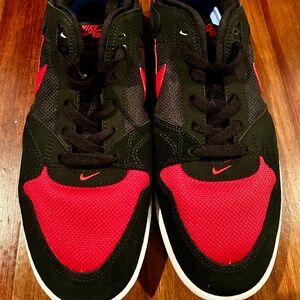 NEW Nike SB Alleyoop Skateboarding Shoes Men Low-top Black/Red